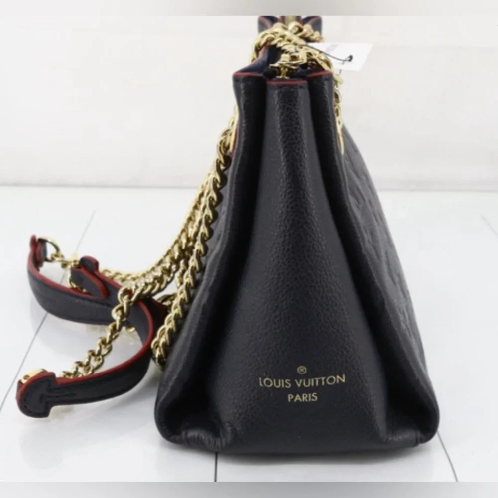 Louis Vuitton Monogram Empreinte Selene BB Marine Rouge Shoulder Bag! - Picture 3 of 6